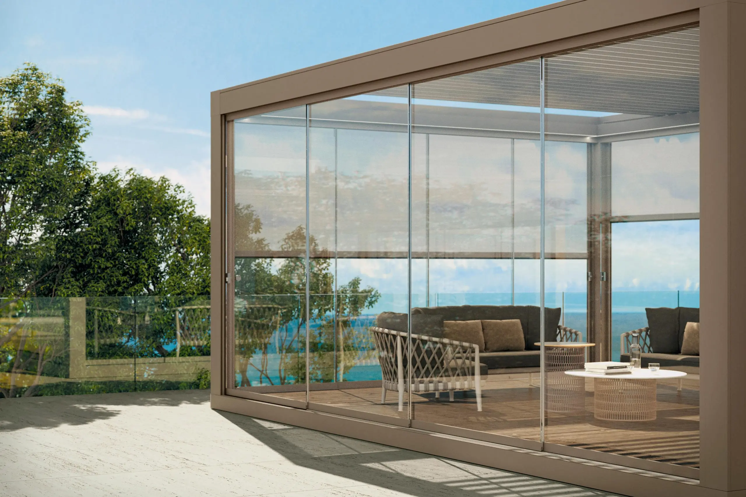 Безрамное остекление